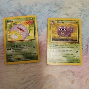 Pokemon Trading Cards - Koffing and Weezing